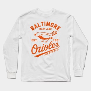 Baltimore Orioles Vintage Long Sleeve T-Shirt